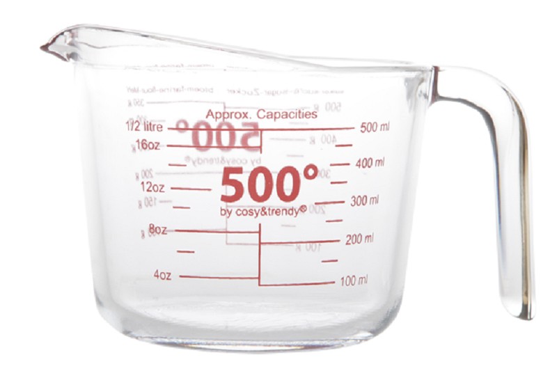 Maatkan/Maatbeker 0.5 ltr Glas
