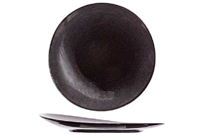 Black Granite Bord Plat 21cm