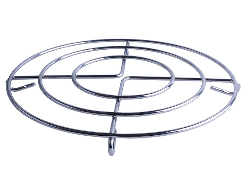 Panonderzetter chroom23 cm rond per stuk