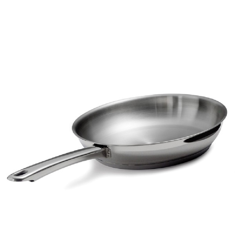 Koekenpan 28cm Euroc RVS Stalen Greep