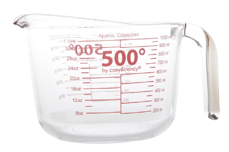 Glazen Maatbeker 1 Liter