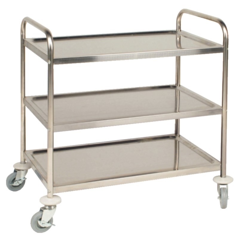 Vogue RVS Serveerwagen 3 Blads 81x45,5cm
