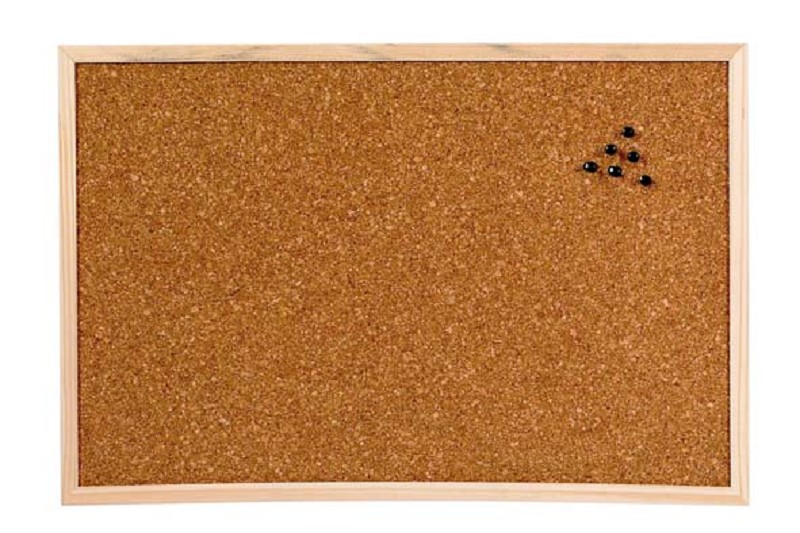 Prikbord 58x39x2cm inclusief 5 punaises