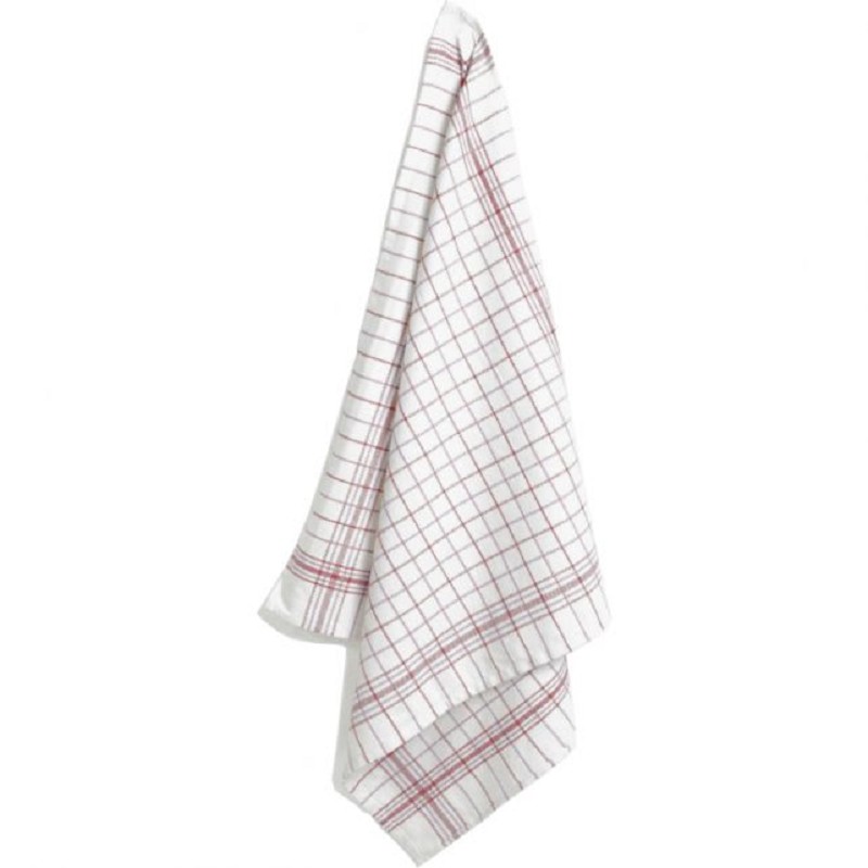 Theedoek 70x70 Rood/Wit