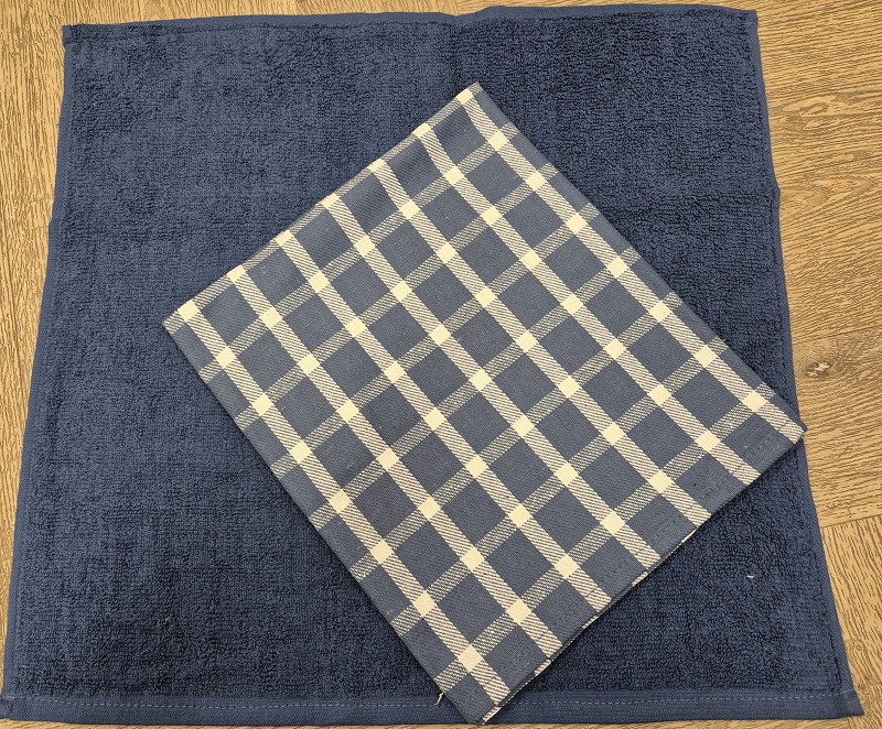 Handdoek en theedoek set.