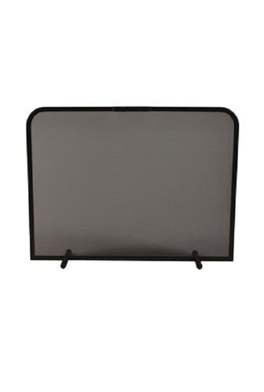 vonkenscherm front zwart 80 breed x 48 cm hoog