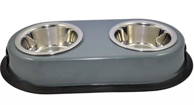 Voerbak antislip dubbel