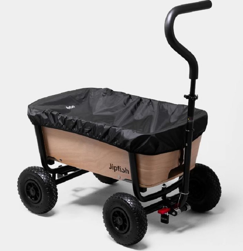 Bescherm je Jipfish Wagon met onze duurzame hoes. Met PU-coating en een elastisch koord blijft hij stevig op zijn plaats – zelfs bij harde wind. Wordt geleverd met twee haken voor eenvoudige bevestiging en is voorzien van ons logo voor een stijlvolle afwerking.